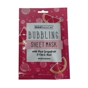 Global Beauty Care Bubbling Sheet Mask Pink Grapefruit